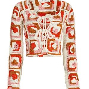 SEA Hayden crochet cardigan